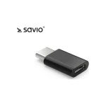 Savio Μετατροπέας micro USB female σε USB-C male 1τμχ AK-31/B AK-31/B - Image 2
