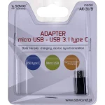 Savio Μετατροπέας micro USB female σε USB-C male 1τμχ AK-31/B AK-31/B - Image 4