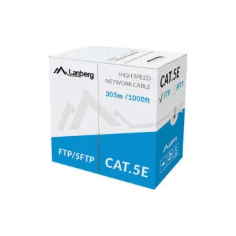 Lanberg F/UTP Cat.5e Καλώδιο Δικτύου Ethernet χωρίς ακροδέκτες 305m Γκρι 1τμχ