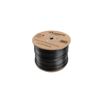 Lanberg F/FTP Cat.5e Καλώδιο Δικτύου Ethernet χωρίς ακροδέκτες 305m Μαύρο 1τμχ