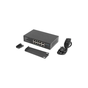 Lanberg RSFE-8P-2GE-120 Unmanaged L2 PoE+ Switch με 8 Θύρες Gigabit (1Gbps) Ethernet RSFE-8P-2GE-120