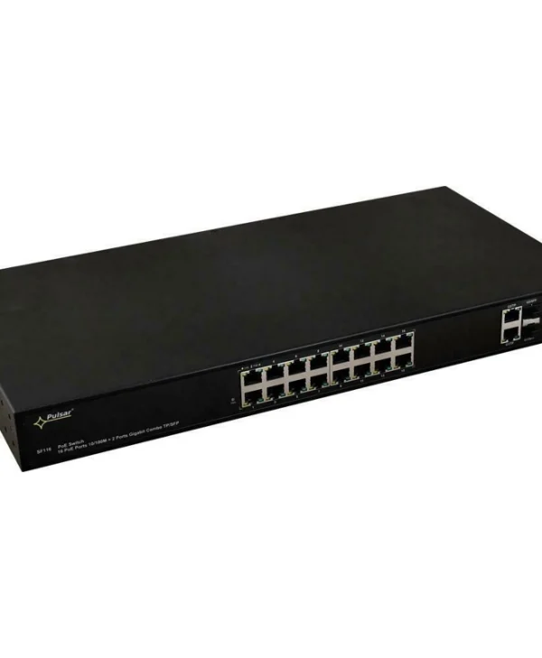 Pulsar Switch Συστημάτων CCTV Network Switch Μαύρο SF116 SF116