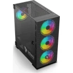 Savio Raptor X1 ARGB Gaming Midi Tower Κουτί Υπολογιστή με Πλαϊνό Παράθυρο Μαύρο - Image 7