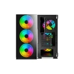 Savio Prime X1 ARGB Gaming Full Tower Κουτί Υπολογιστή με Πλαϊνό Παράθυρο Μαύρο - Image 4