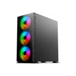 Savio Prime X1 ARGB Gaming Full Tower Κουτί Υπολογιστή με Πλαϊνό Παράθυρο Μαύρο - Image 5