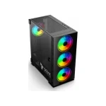 Savio Prime X1 ARGB Gaming Full Tower Κουτί Υπολογιστή με Πλαϊνό Παράθυρο Μαύρο - Image 6