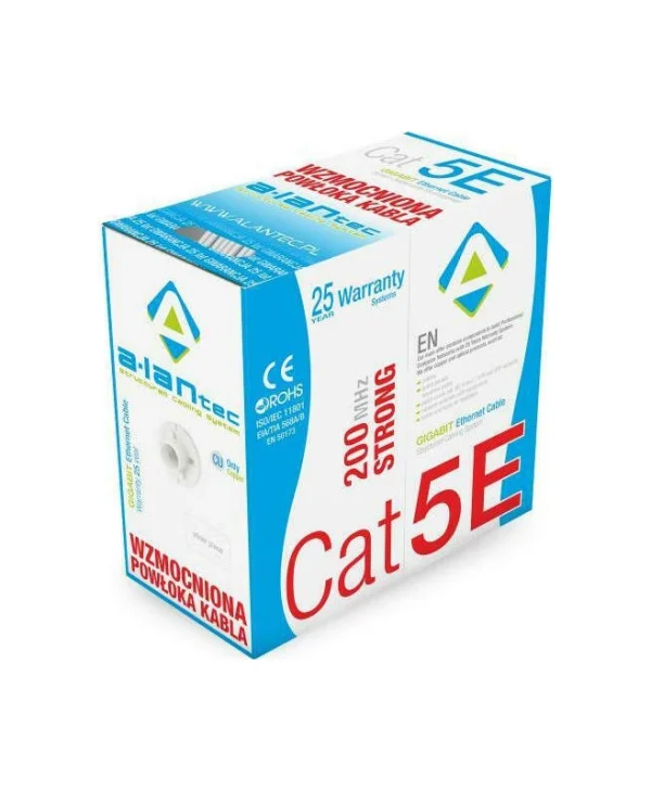 A-LAN U/UTP Cat.5e Καλώδιο Δικτύου Ethernet χωρίς ακροδέκτες 305m Γκρι 1τμχ