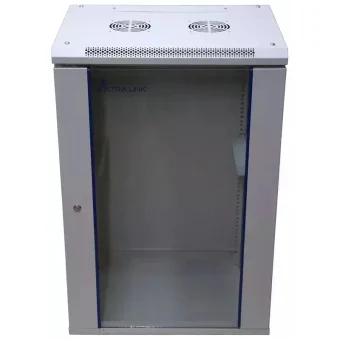 Extralink Επιτοίχια Καμπίνα Rack 18U Γκρι EX.14374 EX.14374