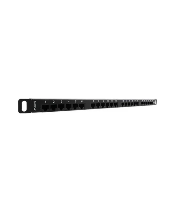 Lanberg Patch Panel για Rack 1U 19" 24 Θυρών Μαύρο