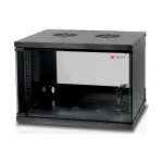Techly 19" 6U D320 Επιτοίχια Καμπίνα Rack 6U 50x32x35cm Μαύρο I-CASE EL-1006B32