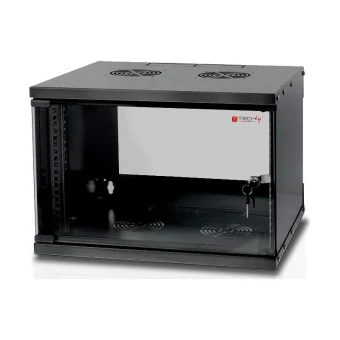 Techly 19" 6U D320 Επιτοίχια Καμπίνα Rack 6U 50x32x35cm Μαύρο I-CASE EL-1006B32