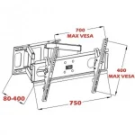 Art AR-52 Επιτοίχια έως 70" και 60kg AR-52 - Image 7