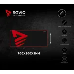 Savio Turbo Dynamic Gaming Mouse Pad XL 700mm Μαύρο - Image 5