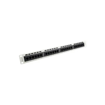 Lanberg Patch Panel για Rack 1U 19" 24 Θυρών cat5e Γκρι