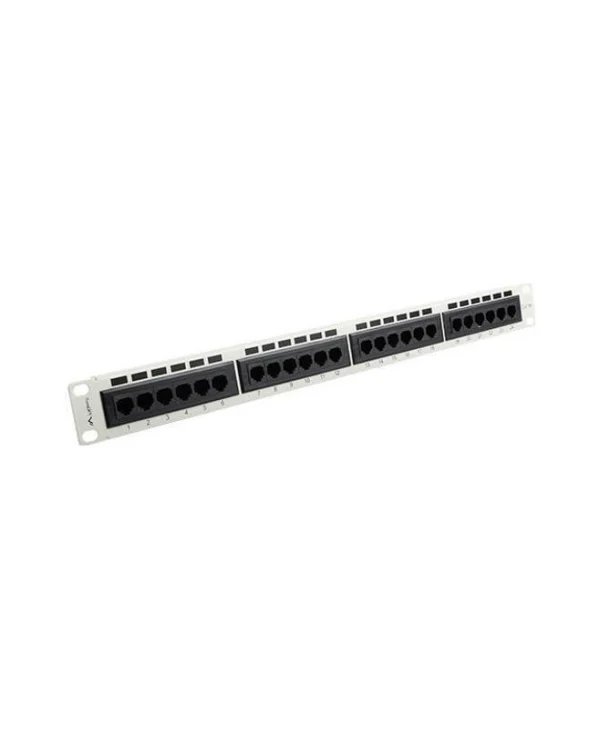 Lanberg Patch Panel για Rack 1U 19" 24 Θυρών cat5e Γκρι