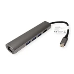 Value USB-C Docking Station με HDMI 4K Ethernet Γκρι (12.99.1043) - Image 3