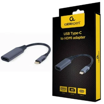 Cablexpert Μετατροπέας USB-C male σε HDMI female Γκρι 1τμχ A-USB3C-HDMI-01 A-USB3C-HDMI-01