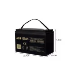 Volt Polska Μπαταρία UPS με Χωρητικότητα 100Ah και Τάση 12V 6AKUXAG100 6AKUXAG100 - Image 2
