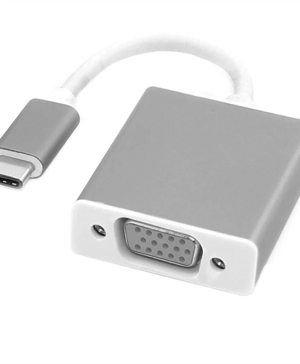 Roline Μετατροπέας USB-C male σε VGA female Ασημί (12.03.3203-10) 12.03.3203-10