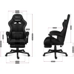 Huzaro Force 4.7 Υφασμάτινη Καρέκλα Gaming με Υποπόδιο Carbon Mesh - Image 6