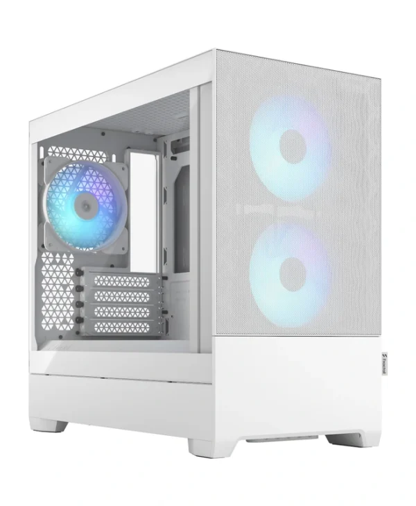 Fractal Design Pop Mini Air Gaming Mini Tower Κουτί Υπολογιστή με Πλαϊνό Παράθυρο και RGB Φωτισμό RGB White TG Clear