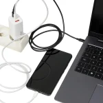 iBox Φορτιστής Χωρίς Καλώδιο GaN με Θύρα USB-A και 2 Θύρες USB-C 65W Λευκός (C-65) - Image 7