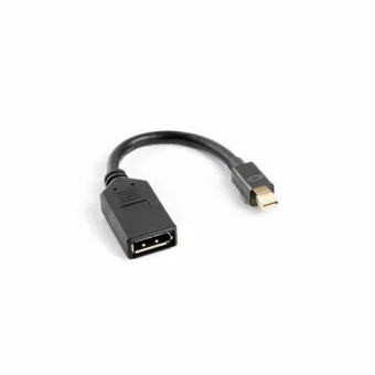 Lanberg Μετατροπέας mini DisplayPort male σε DisplayPort female 1τμχ AD-0003-BK AD-0003-BK