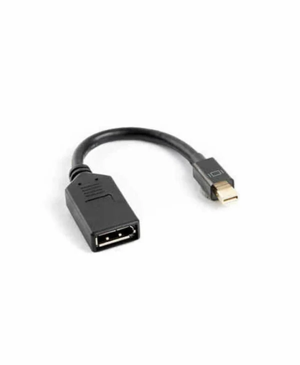 Lanberg Μετατροπέας mini DisplayPort male σε DisplayPort female 1τμχ AD-0003-BK AD-0003-BK