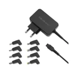 Qoltec Universal Φορτιστής Laptop 45W με Αντάπτορα Τροφοδοσίας και με σετ βυσμάτων