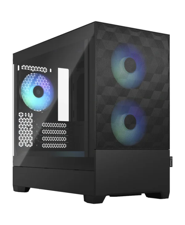 Fractal Design Pop Mini Air Gaming Mini Tower Κουτί Υπολογιστή με Πλαϊνό Παράθυρο και RGB Φωτισμό RGB Black TG Clear