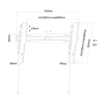 Neomounts LED-W650 Βάση Τηλεόρασης Τοίχου έως 75" και 35kg - Image 3
