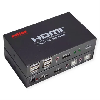 Roline 2 Port KVM & Data Switch