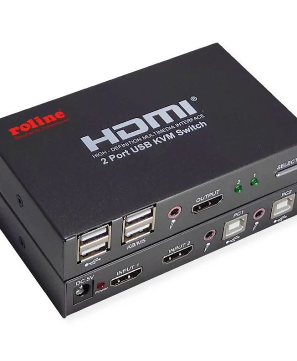 Roline 2 Port KVM & Data Switch