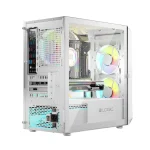 Logic Portos ARGB Mini Tower Κουτί Υπολογιστή με Πλαϊνό Παράθυρο Λευκό - Image 2