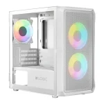 Logic Portos ARGB Mini Tower Κουτί Υπολογιστή με Πλαϊνό Παράθυρο Λευκό - Image 3