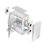 Logic Portos ARGB Mini Tower Κουτί Υπολογιστή με Πλαϊνό Παράθυρο Λευκό - Image 13