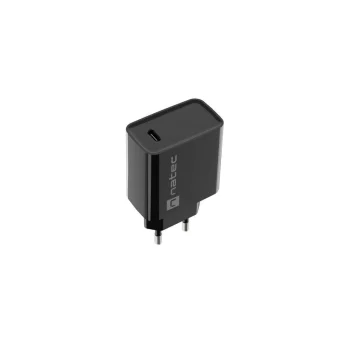 Natec Φορτιστής Χωρίς Καλώδιο με Θύρα USB-C 20W Power Delivery Μαύρος (Ribera NUC-2060) NUC-2060