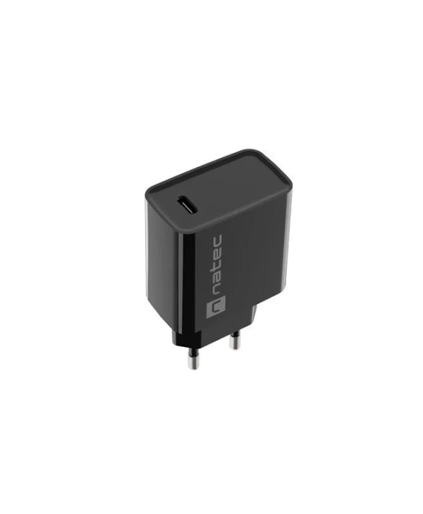 Natec Φορτιστής Χωρίς Καλώδιο με Θύρα USB-C 20W Power Delivery Μαύρος (Ribera NUC-2060) NUC-2060