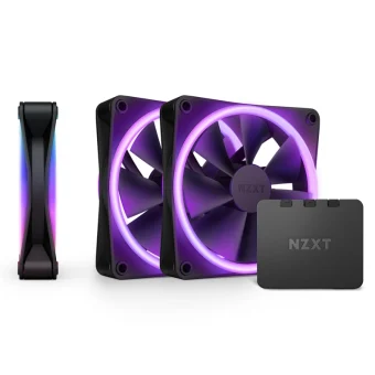 NZXT F120 RGB Duo Case Fan με Σύνδεση 4-Pin PWM 3τμχ