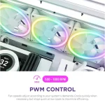 NZXT F120 RGB Duo Case Fan με Σύνδεση 4-Pin PWM Λευκό - Image 6