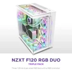 NZXT F120 RGB Duo Case Fan με Σύνδεση 4-Pin PWM Λευκό - Image 8