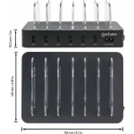Manhattan Βάση Φόρτισης με 6 Θύρες USB-A 55W σε Μαύρο χρώμα (102254) 102254 - Image 4