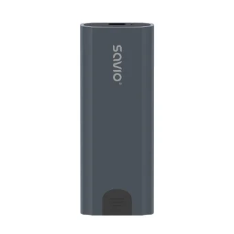 Savio Θήκη για Σκληρό Δίσκο M.2 SATA III NVME με σύνδεση Type-C σε Γκρι χρώμα