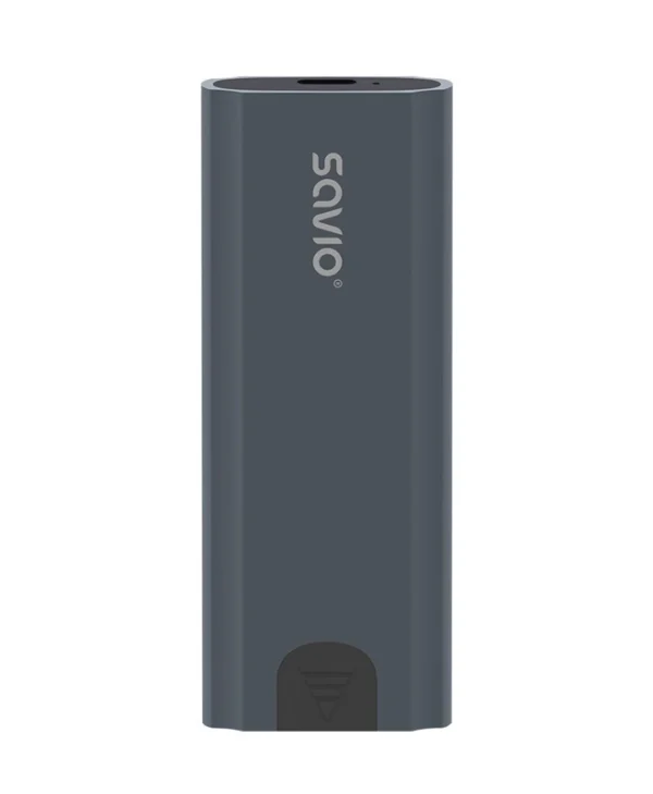 Savio Θήκη για Σκληρό Δίσκο M.2 SATA III NVME με σύνδεση Type-C σε Γκρι χρώμα