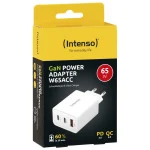 Intenso Φορτιστής Χωρίς Καλώδιο GaN με Θύρα USB-A και 2 Θύρες USB-C 65W Λευκός (W65ACC) - Image 3