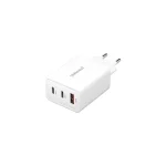 Intenso Φορτιστής Χωρίς Καλώδιο GaN με Θύρα USB-A και 2 Θύρες USB-C 65W Λευκός (W65ACC) - Image 4