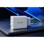 Intenso Φορτιστής Χωρίς Καλώδιο GaN με Θύρα USB-A και 2 Θύρες USB-C 65W Λευκός (W65ACC) - Image 9