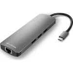 Sharkoon USB-C Docking Station με HDMI 4K PD Ethernet Γκρι (4044951026739) - Image 2
