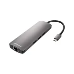 Sharkoon USB-C Docking Station με HDMI 4K PD Ethernet Γκρι (4044951026739) - Image 4