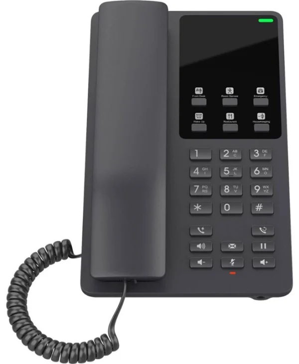 Grandstream GHP621W Ενσύρματο Τηλέφωνο IP 2 γραμμών Μαύρο GHP621W